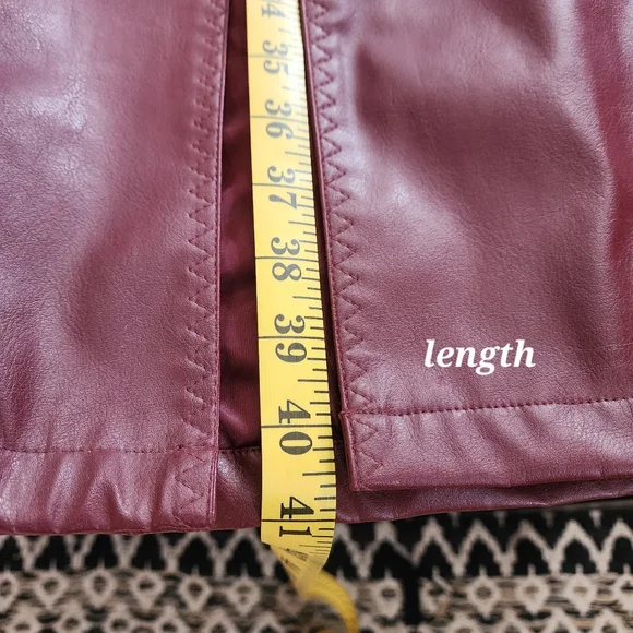 Vintage Wine Red Womens Medium Trench Coat ( No Belt ) - Picture 3 of 8